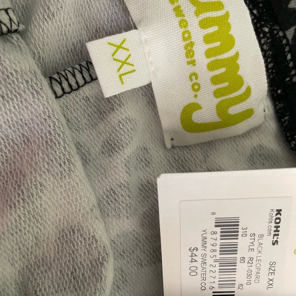 Animal print loose fit leggings.  Full length. Size XXL. Yummy brand. - Picture 2 of 2